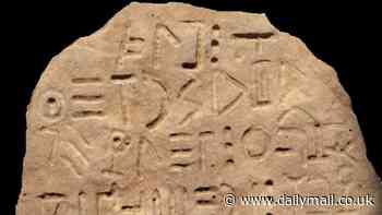 Archaeologists uncover a mysterious stone tablet in Georgia that contains an unknown language - and it's like NOTHING seen before