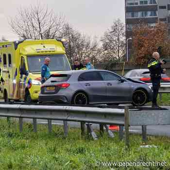 Flinke botsing tussen auto en vrachtwagen op N3