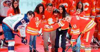 Calgary Flames re-establish winning ways at home in emotional Gaudreau tribute game