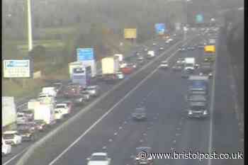 Delays after two-vehicle crash on M5 near Bristol