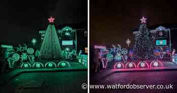 Watford home's spectacular light show wows after a year of planning