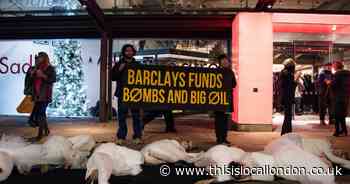 Climate protesters disrupt opening night of Swan Lake at Sadler's Wells Theatre