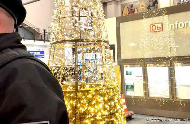 BPOL-HB: Weihnachtsbaum und Bundespolizei waren für aggressiven Bremer nicht zu überwinden