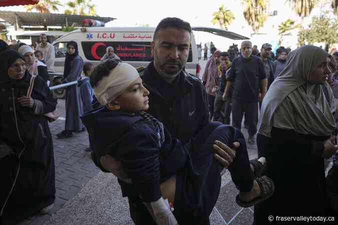 Israeli strike on a Gaza tent camp kills at least 21 people, hospital says