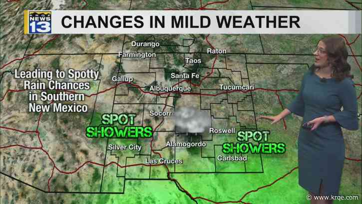 Spotty showers to end the week