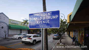 Miami-Dade approves ‘Donald J. Trump Avenue' street renaming in Hialeah