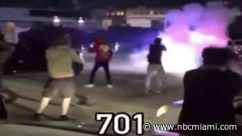 Video shows fireworks go off during wild Miami Gardens street takeover