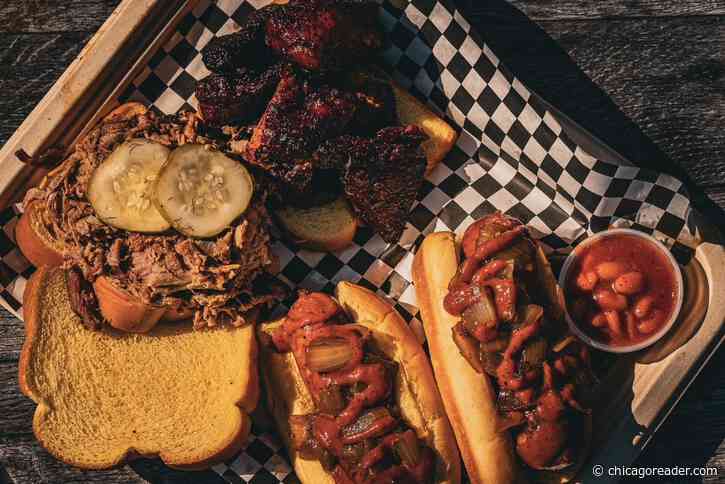 Meat in the middle with Dixie Dank BBQ at the Next Monday Night Foodball