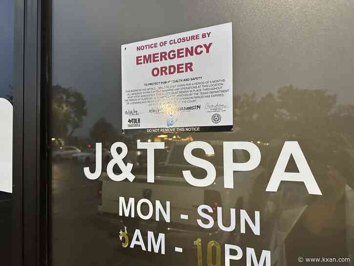 Austin massage business temporarily closed for suspected human trafficking