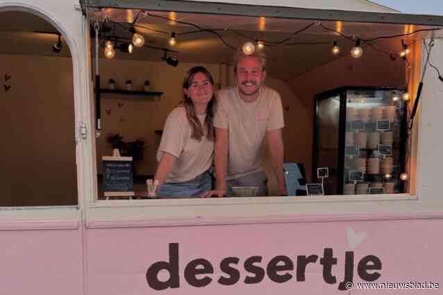Margot (21) en Stan (26) lanceren foodtruck Dessertje: “Voor wie zoekt naar dat onverwachte zoete verrassingsmoment moet zeker eens onze Gin-limoencake en Pornstar Martini-dessertjes proberen”