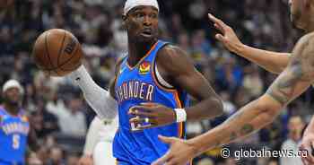 Gilgeous-Alexander leads Thunder into Toronto