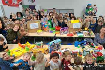Kleuters Sint-Jan Berchmanscollege verzamelen speelgoed voor Moeders voor Moeders