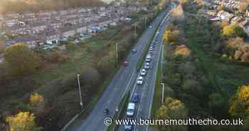SUV fails to stop after crash on Mannings Heath Roundabout