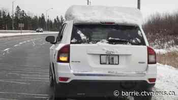 'Don't be that driver,' Motorists reminded to clear snow and ice off vehicles