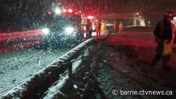 Crews attend 2 separate tractor-trailer collisions on Hwy 11