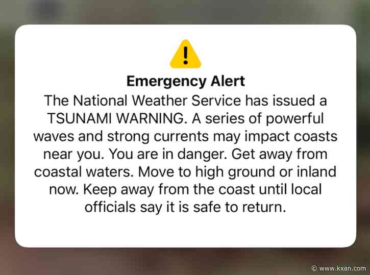 Tsunami warning issued after strong California earthquake