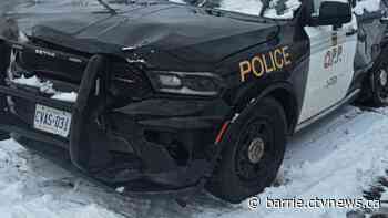 Driver faces charge and $250 fine after colliding with OPP vehicle