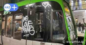 Mehr als 100 Stadtbahnwagen der Üstra in Hannover mit Graffiti beschmiert