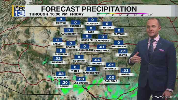 Rain moves in Friday morning to southern New Mexico