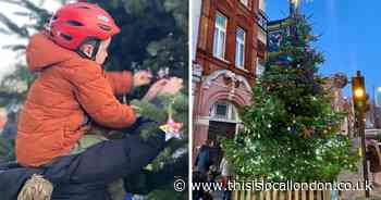 The community that decorated its Christmas tree with messages of hope