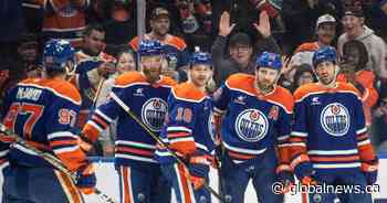 Hyman scores a pair to help Oilers to 6-3 victory over Blue Jackets