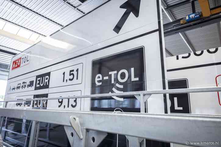 Eerste elektronische tolweg opent met nieuwe verkeersborden