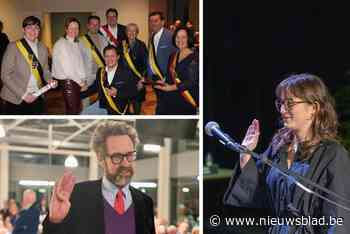 IN BEELD. Een huwelijksaanzoek, de terugkeer van Lippens en de jongste burgemeester: installatievergaderingen lokken veel toeschouwers
