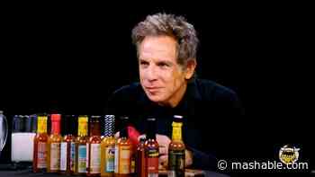 Ben Stiller takes on Hot Ones, gets reduced to a giggling, streaming mess