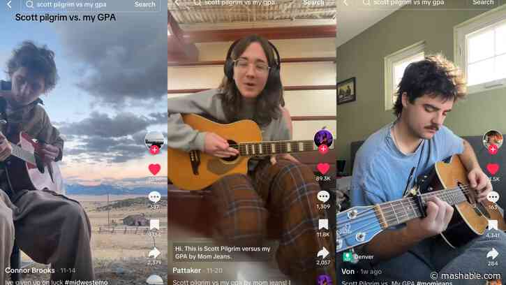 Why is TikTok suddenly obsessed with covering Mom Jeans Scott Pilgrim vs. My GPA?