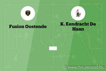 Wedstrijd tussen Fusion Oostende en Eendracht De Haan afgelast