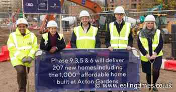 1,000th home to be built as next phases of Acton Gardens start
