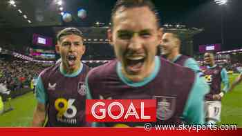 Roberts' 25-yard screamer puts Burnley level at HT!