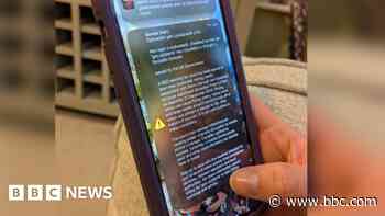 Emergency alert system used for red weather warning