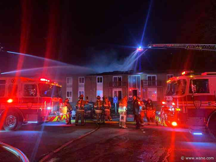Baldwin Creek Apartment building heavily damaged following large fire