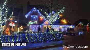 Christmas lights street raises cash for hospice