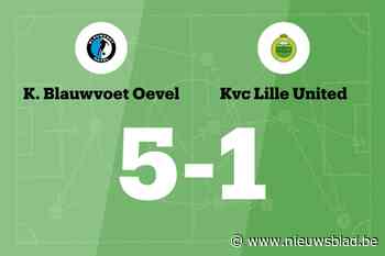 Blauwvoet Oevel wint spektakelwedstrijd van Lille United