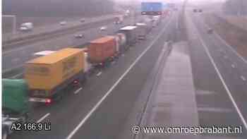 Een half uur vertraging op A2 door ongeluk