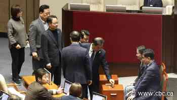 Attempt to impeach South Korean president fails as ruling party boycotts vote