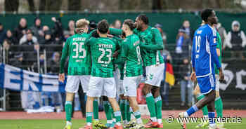 Zum Jahresabschluss: Werder besiegt Kickers Emden mit 3:2