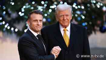 Als wäre er schon im Amt: Macron rollt Trump den roten Teppich aus