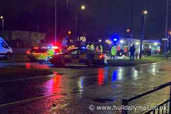 Three teens arrested after car driven 'erratically' crashes in Hull