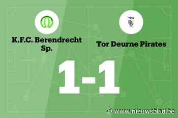 Berendrecht en TOR Deurne Pirates delen de punten