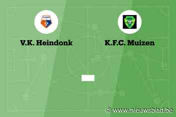 Wedstrijd tussen Heindonk en Muizen afgelast