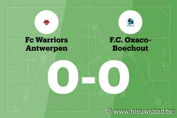 Warriors en FC Oxaco-Boechout komen niet tot scoren