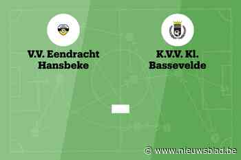 Wedstrijd tussen Eendracht Hansbeke B en Klauwaarts Bassevelde afgelast