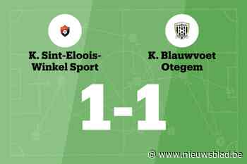 Deprez redt punt voor Winkel Sport tegen Blauwvoet Otegem