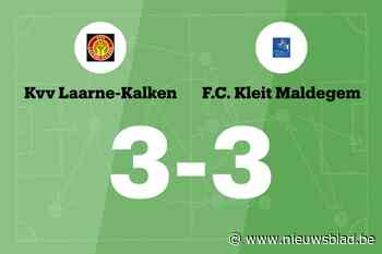Ook KVV Laarne-Kalken houdt FC Kleit van overwinning af