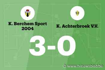 Berchem Sport B wint thuis van Achterbroek, mede dankzij twee treffers Colpaert