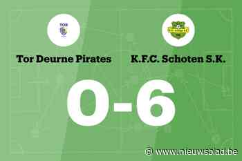 Schoten overklast TOR Deurne Pirates B