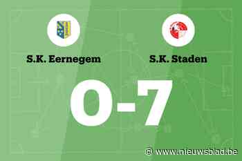 SK Eernegem blijft verliezen na thuisnederlaag tegen SK Staden